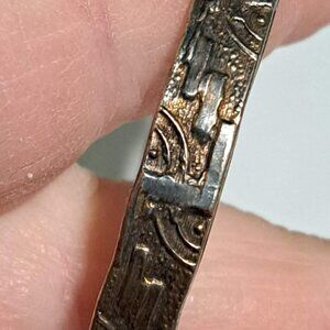 silver 925 made in Mexico geometric abstract design bracelet